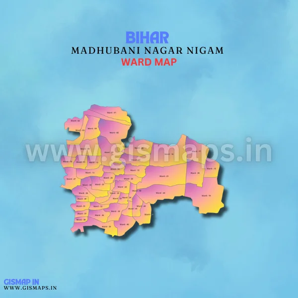 Madhubani Nagar Nigam Ward Map